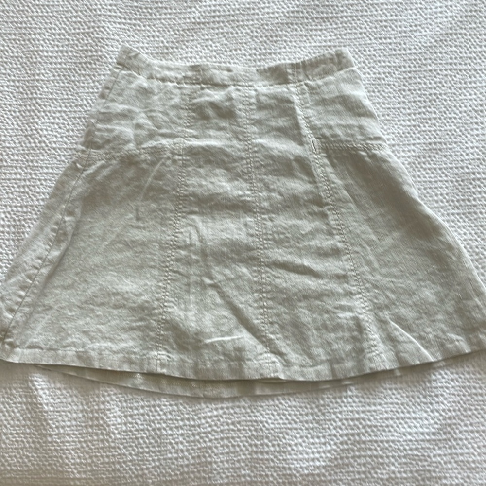 Loft linen a line skirt